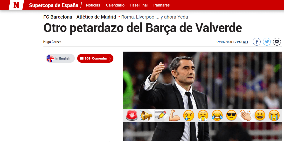 Sorpresiva eliminación del Barcelona en la Supercopa encuentra razón en el VAR.