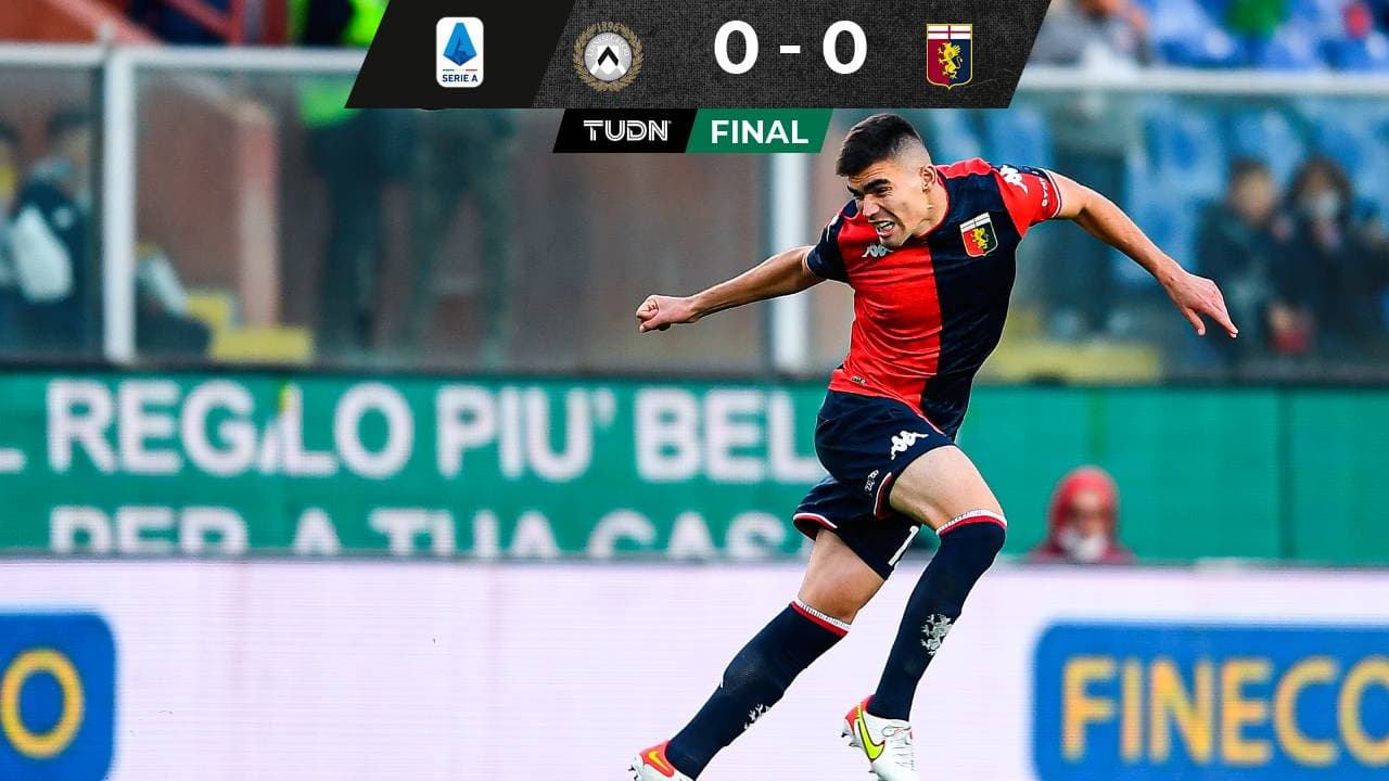 Johan Vásquez y el Genoa siguen sin ganar y en zona de descenso