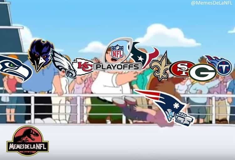 Los Patriots de Tom Brady se volvieron el centro de burla por su pronta eliminación en Playoffs.