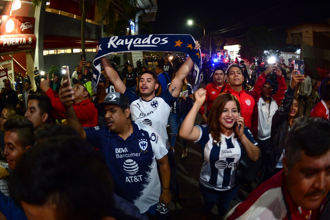 Los seguidores de los Rayados confiaban en mantener la ventaja.