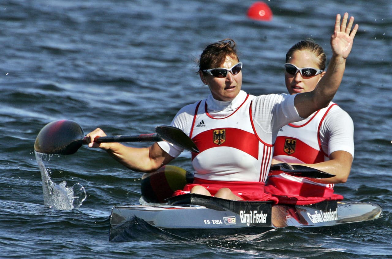 <b> Birgit Fischer, Alemania (1962). Piragüismo</b>. Participó en seis Juegos Olímpicos, entre los años 1980 y 2004 obteniendo un total de doce medallas, ocho de oro y cuatro de plata.