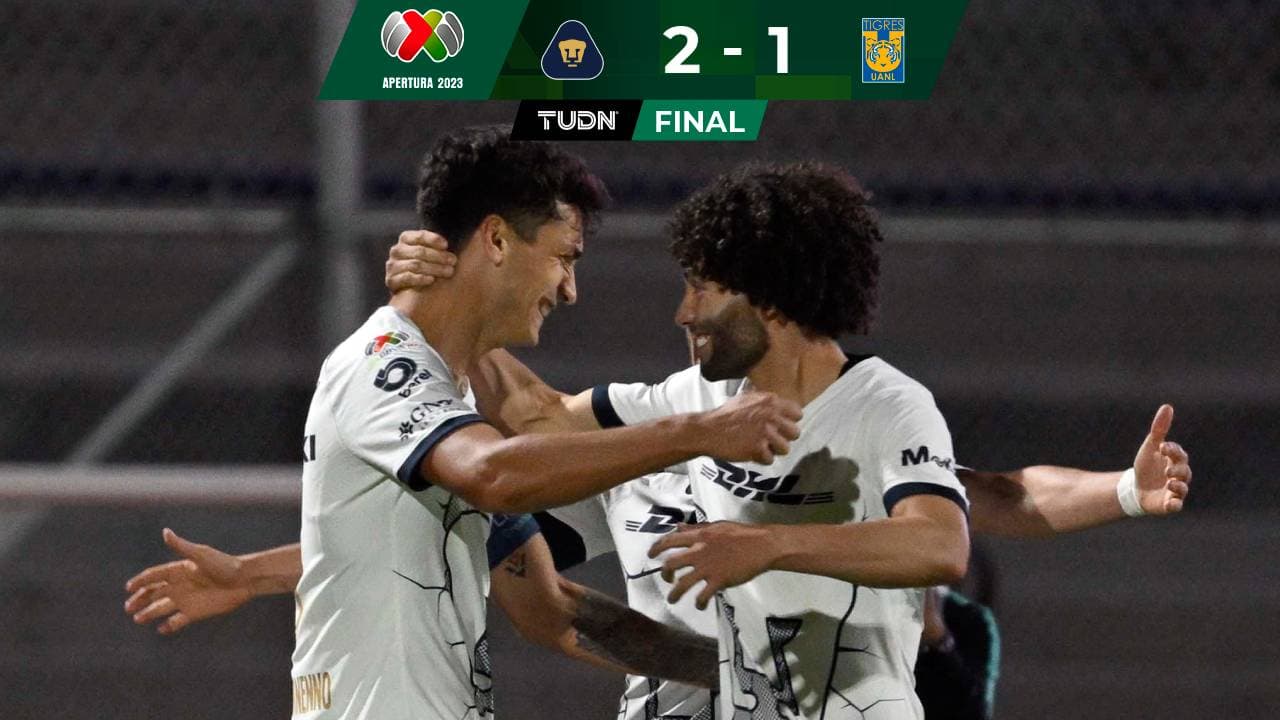 Pumas da fin a hegemonía de Tigres con merecida victoria en CU