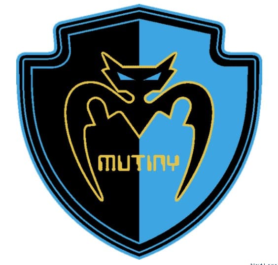 Tampa Bay Mutiny. La franquicia que desapareció en 2001 sólo utilizó un escudo.