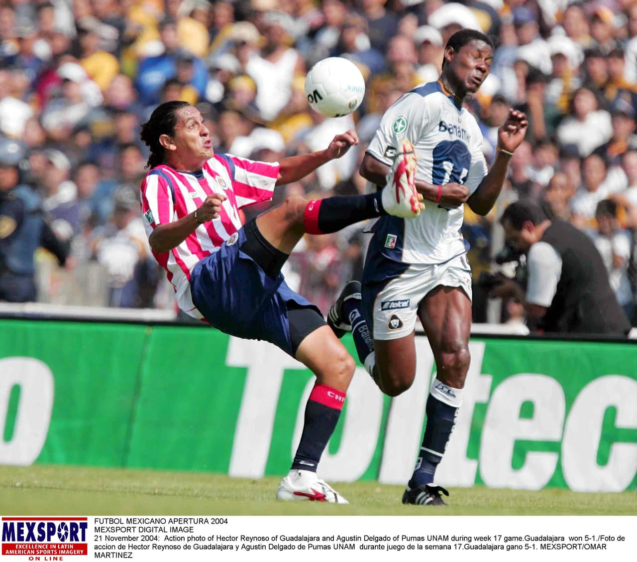Pumas 1-5 Chivas. Torneo Apertura 2004, Liga MX