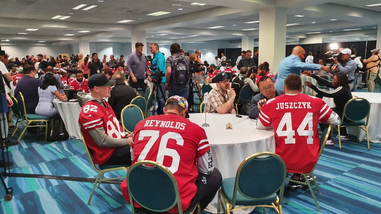 Encabezados por Jimmy Garoppolo, George Kittle y Joey Bosa, los jugadores de San Francisco hablaron largo y tendido con los medios previo al Juego ‘Grande’.