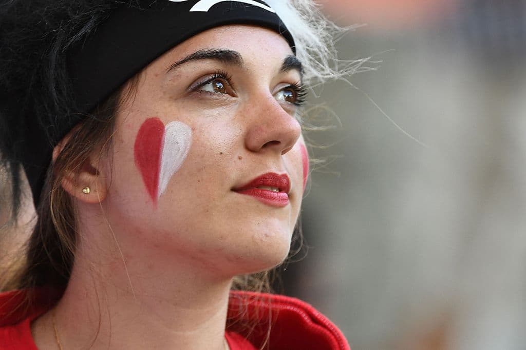 A Poland supporter looks on prior to the Euro 2016 quarter-final football match between Poland and Portugal at the Stade Velodrome in Marseille on June 30, 2016. / AFP / ANNE-CHRISTINE POUJOULAT (Photo credit should read ANNE-CHRISTINE POUJOULAT/AFP/Getty Images)