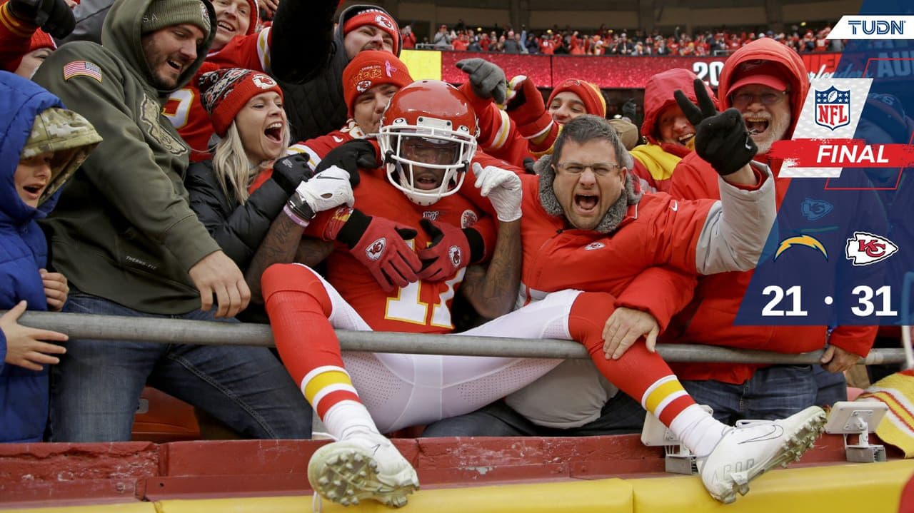 Los Chiefs ganan de forma oportuna a Chargers y tienen recompensa