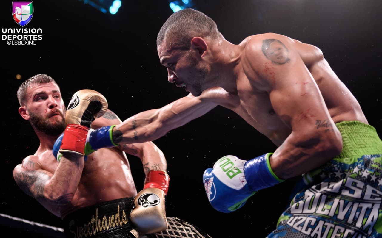 En una pelea emocionante, Caleb Plant logró despojar a José Uzcátegui de su cetro supermedio de la FIB en Los Ángeles tras noquear en dos ocasiones al entonces campeón venezolano.