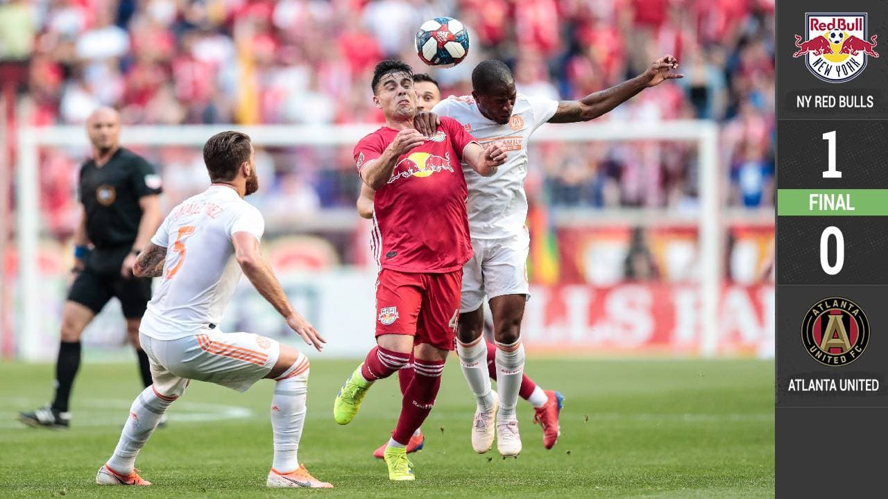 NY Red Bulls corta la racha del campeón Atlanta con 10 hombres y un cabezazo de contorsionista