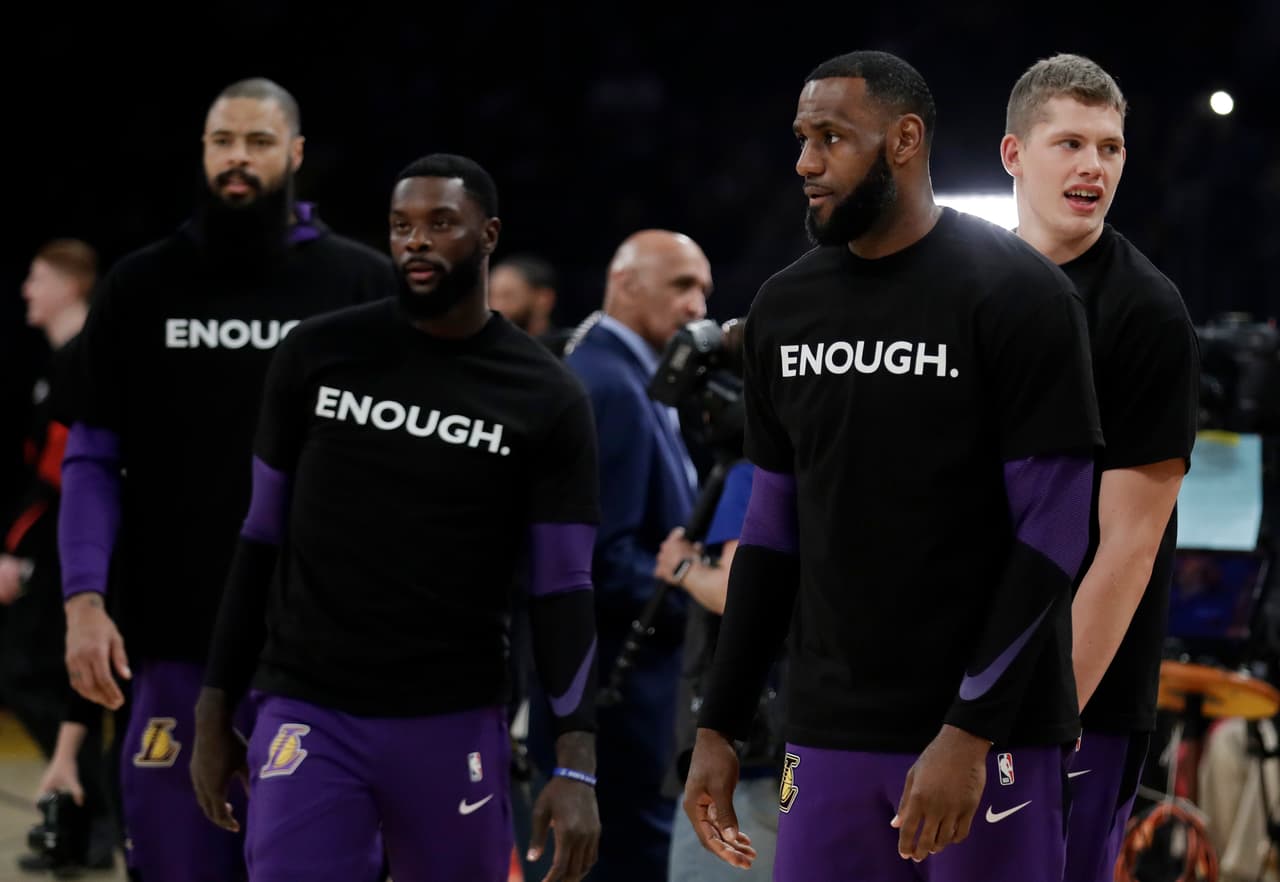 LeBron James y la NBA en el pulso social de Estados Unidos, dicen 'suficiente'