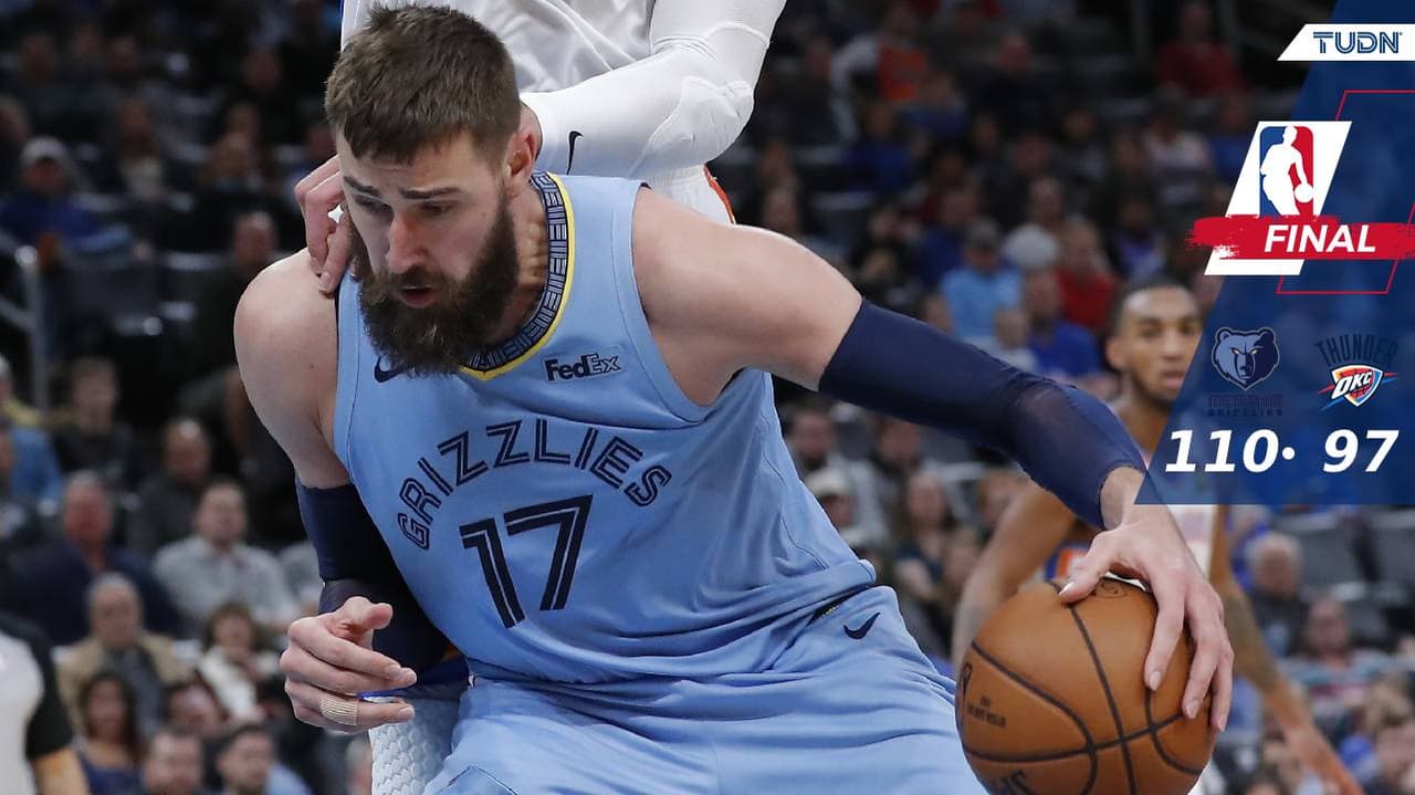Grizzlies preserva ventaja y derrota al Thunder