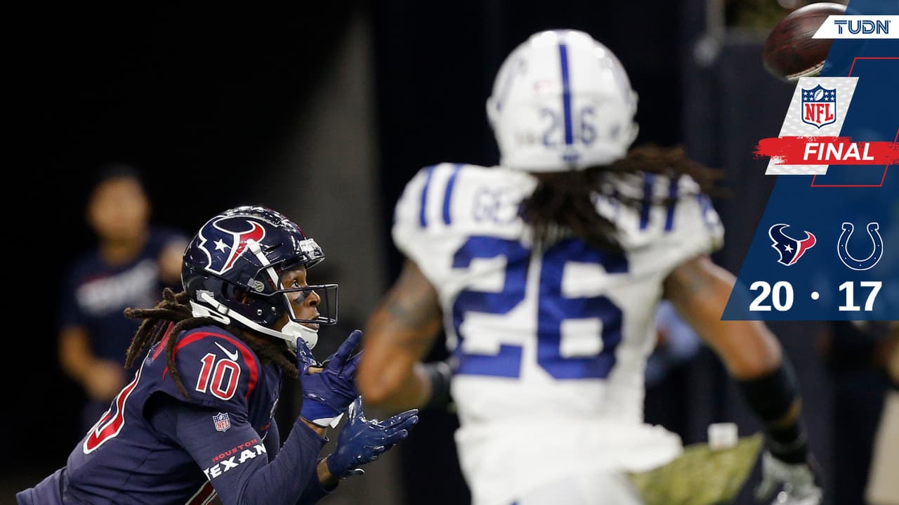 Texans vencen a Colts con un DeAndre Hopkins espectacular