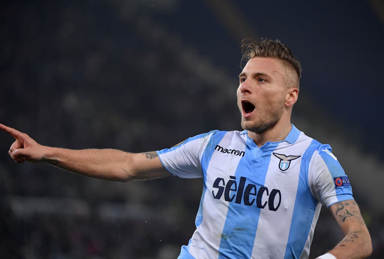 Ciro Inmobile le puso el punto más alto a Lazio con el cuarto gol al minuto 31 del segundo tiempo, para un 4-2 contra Salzburgo que parecía lejano.