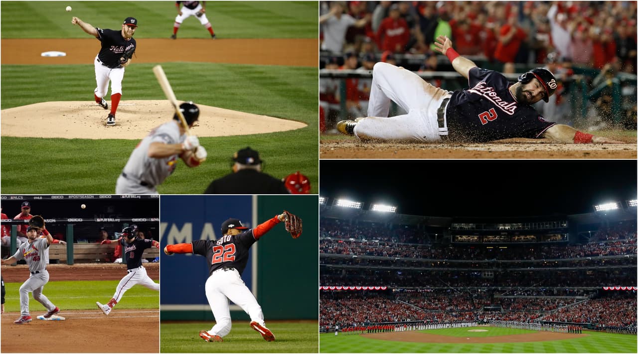 Los Nationals lucen dominantes y aplastan 8-1 a los Cardinals para enfilarse a la Serie Mundial.