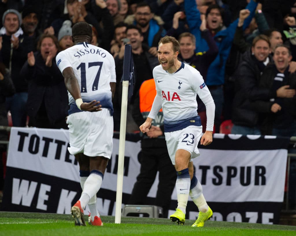 La buena racha se tomó al Tottenham, ya que la victoria 1-0 en Wembley sobre el Inter de Milán era clave en las aspiraciones para clasificar a Octavos de Final.