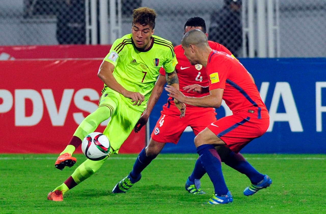 Chile vs. Venezuela (28 de Marzo)
<br>El campeón de América podría seguir escalando lugares en Conmebol cuando reciba al peor equipo de la eliminatoria.
