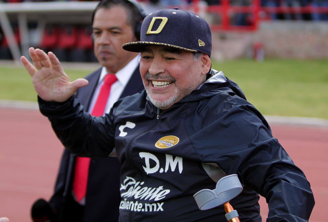 Diego Maradona sonríe y no es para menos, Dorados de Sinaloa superó 3-2 a Mineros de Zacatecas como visitante y entró a la zona de Liguilla en el Ascenso MX.