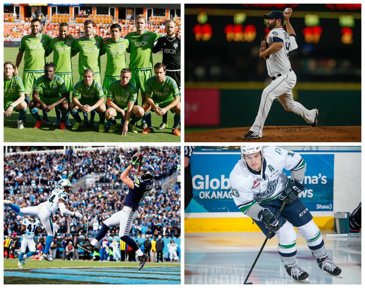 Los principales equipos deportivos de ‘La Ciudad Esmeralda’ son los Sounders (fútbol soccer), Mariners (béisbol), los Seahawks (fútbol americano) y los Thunderbirds (hockey).