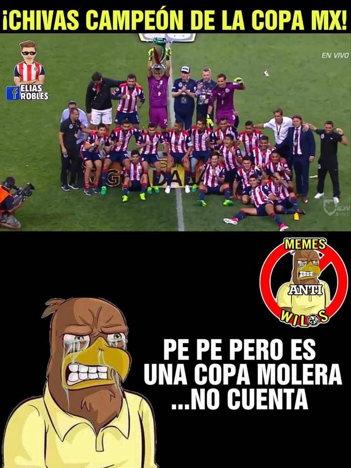 El Guadalajara volvió a levantar el título de la Copa MX al vencer en penales a Morelia y las burlas se centraron contra su odiado rival, el América.