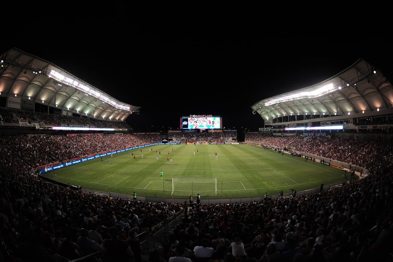 Así lució el Rio Tinto Stadium en el empate entre Real Salt Lake y Orlando City.