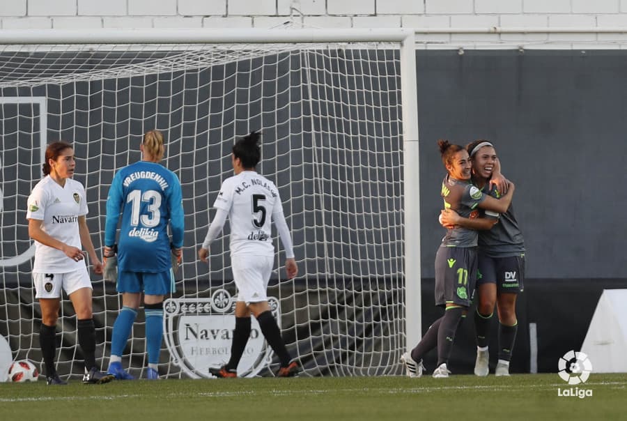 Kiana Palacios: la Real Sociedad goleó en el inicio de esta jornada al Valencia por 4-0 y uno de sus goles fue de la delantera. Ya suma tres en lo que va de la temporada.