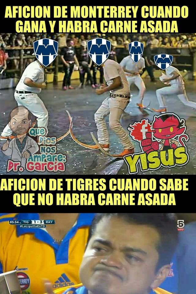 Comenzó la liguila del fútbol mexicano y los memes no se hicieron esperar con el triunfo de Monterrey sobre Tigres en el clásico regio.