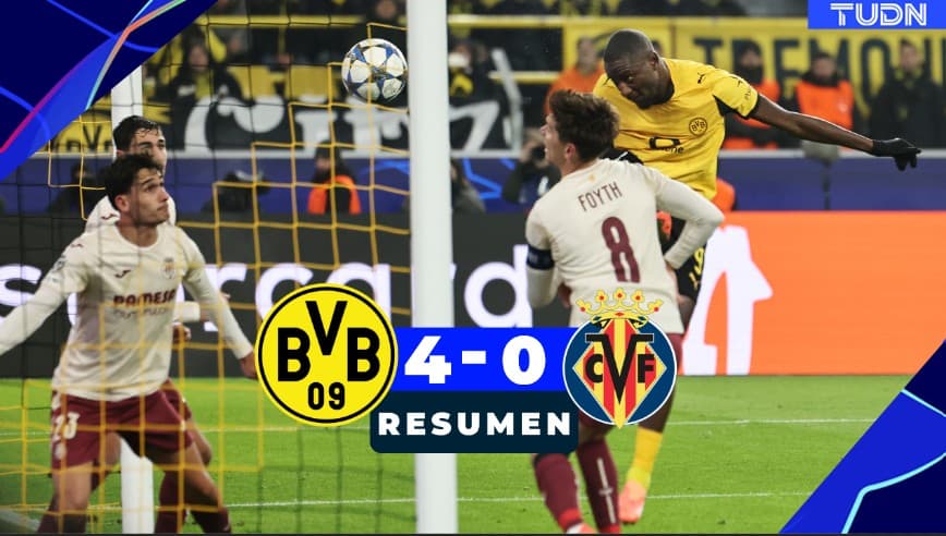 Borussia Dortmund hunde más al Submarino Amarillo en Champions