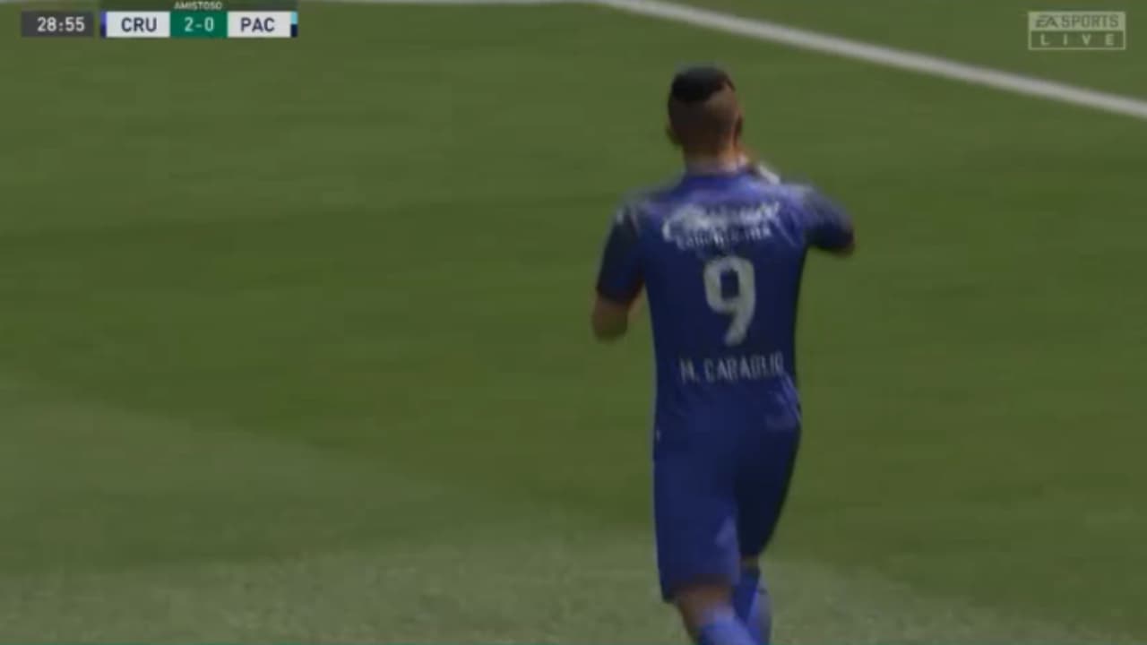 Álvarez, comandando a Pachuca, se levantó de un 2-0 para hundir a los cementeros en el futbol virtual.