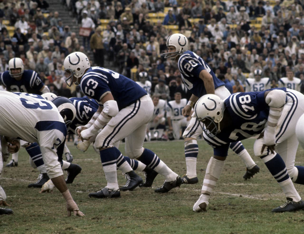 1968 Defensiva número 1 NFL - BALTIMORE COLTS. Pierde el Super Bowl III con los New York Jets.