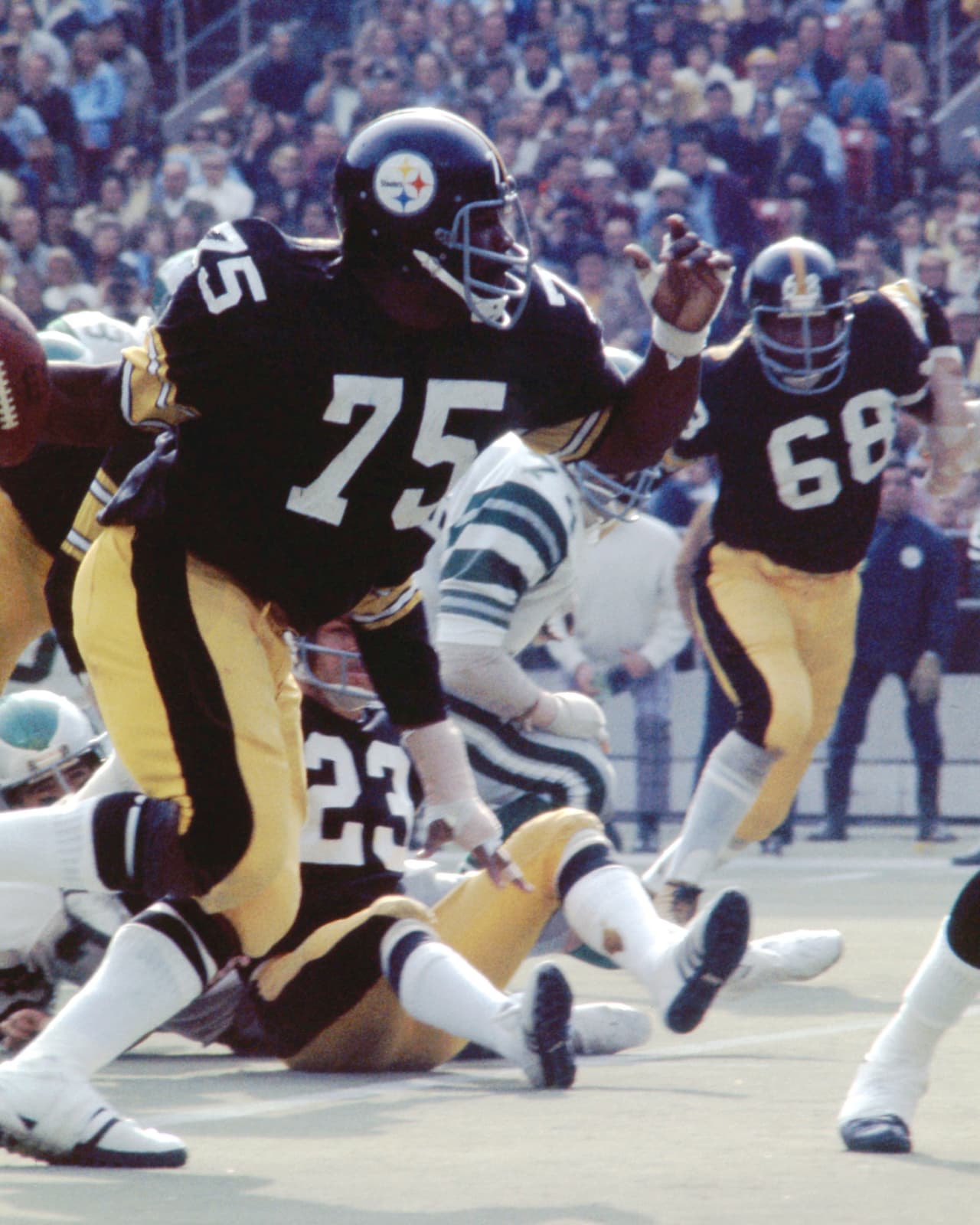 1974 Defensiva número 1 NFL - PITTSBURGH STEELERS. Campeón del Super Bowl IX sobre los Minnesota Vikings.