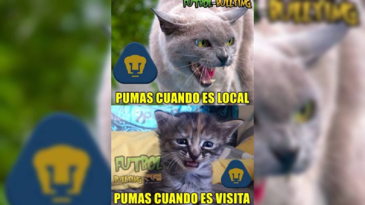 Los mejores memes del empate entre Águilas y Pumas | Tras igualar a dos tantos en el Azteca, así reaccionaron las redes sociales.