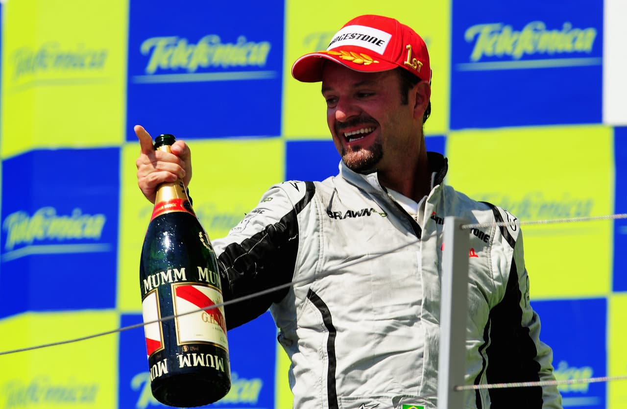 Desde el Gran Premio de China en 2004 cuando era piloto de Ferrari hasta el Gran Premio de Europa de 2009 cuando Rubens Barrichello ya conducía para Brawnn GP.