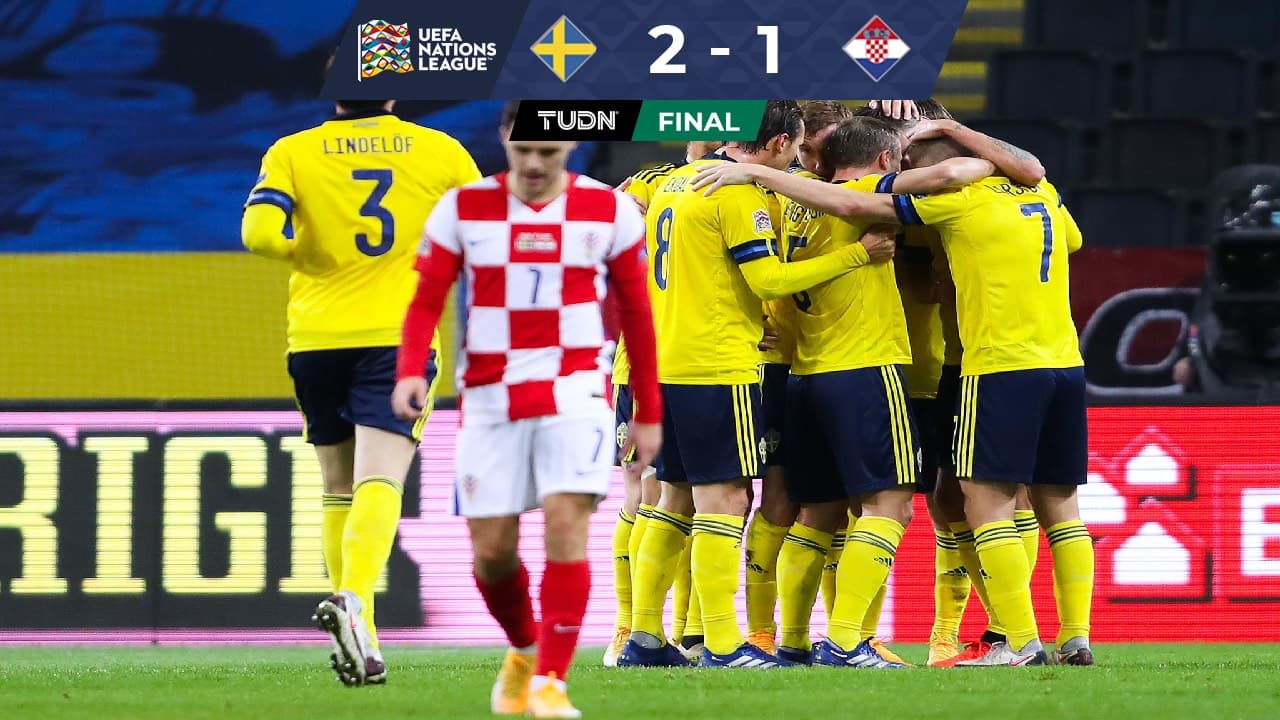 Suecia evita el descenso en la Nations League al derrotar a Croacia