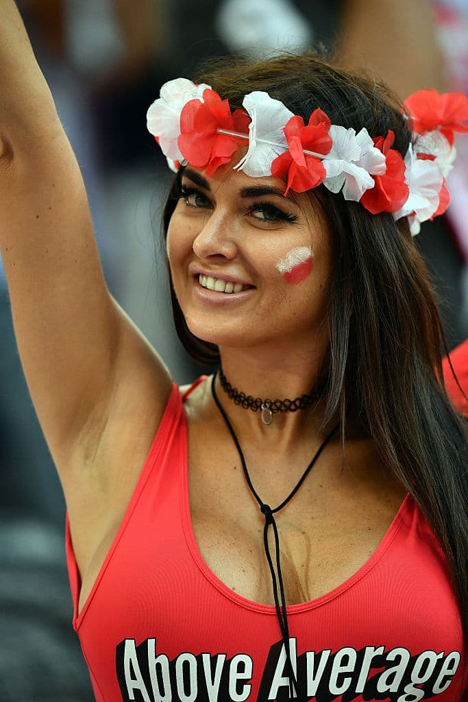 A Poland supporter gestures prior to the Euro 2016 quarter-final football match between Poland and Portugal at the Stade Velodrome in Marseille on June 30, 2016. / AFP / BERTRAND LANGLOIS (Photo credit should read BERTRAND LANGLOIS/AFP/Getty Images)