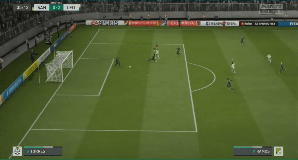 Con doblete de Chapo Montes, gol de Campbell y rematando Iván Rodríguez, el León, a manos de Nico Sosa, se impone como visitante ante Santos controlado por Gerardo Arteaga, con marcador de 4-1.