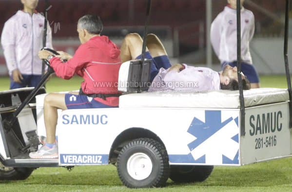 Gerardo Lugo se lesiona en entrenamiento y estaría fuera hasta por ocho semanas