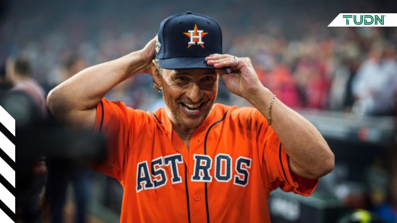 Matthew McConaughey lanza la primera bola del Juego 7