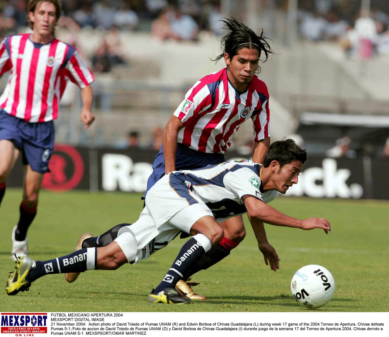 Pumas 1-5 Chivas. Torneo Apertura 2004, Liga MX