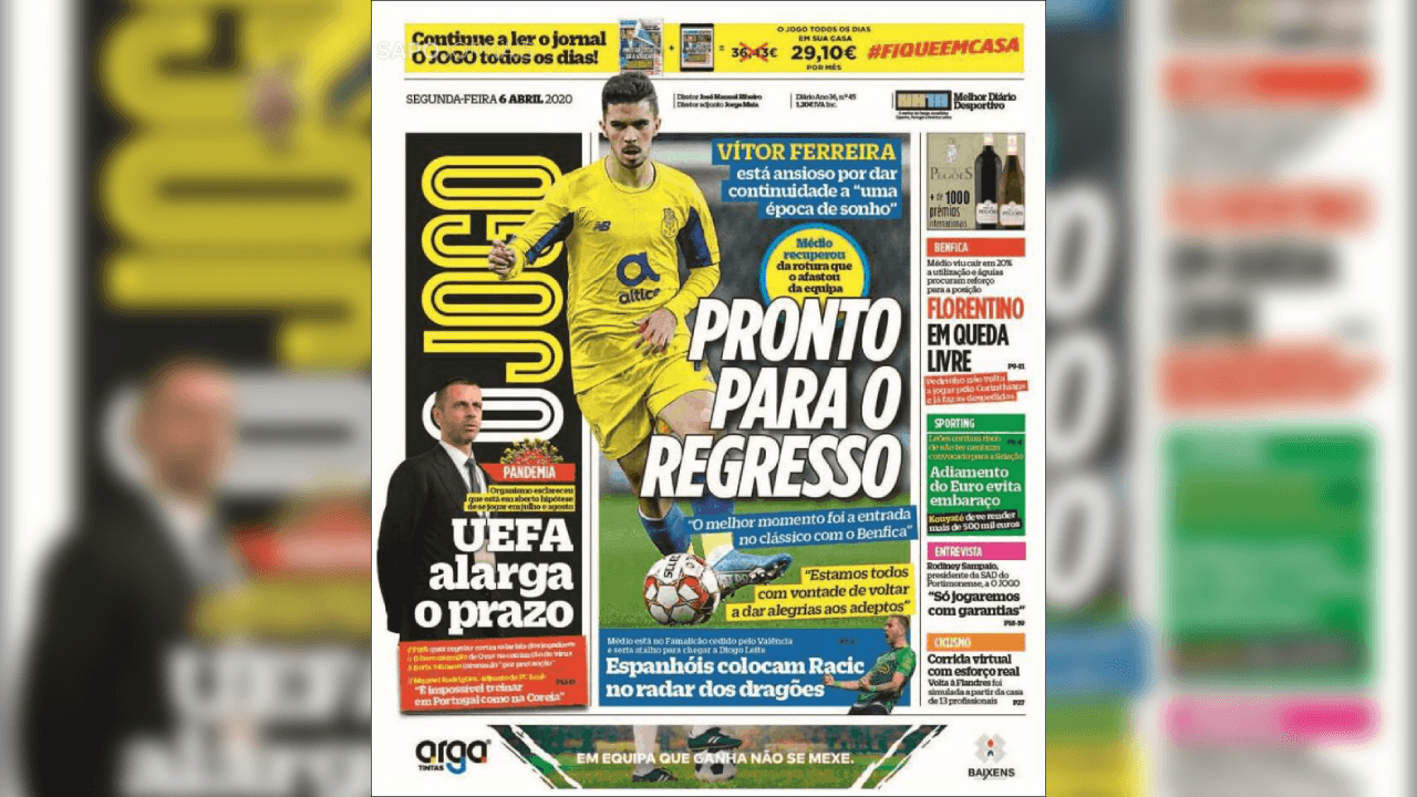 El deporte continúa fuera de actividad y se mantienen las medidas de prevención, pero la prensa escrita ya no centra su atención total en el COVID-19.