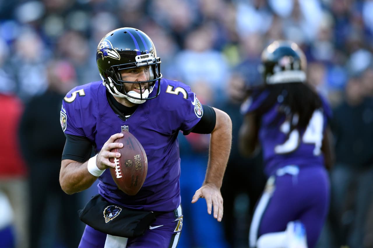 Joe Flacco completó 23 de 39 pases para conseguir 279 yardas con dos envíos de touchdown.
