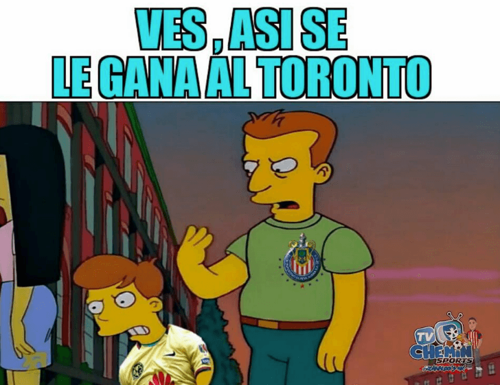 El triunfo de Chivas en el juego de ida de la final contra Toronto en la Liga de Campones de Concacaf dio para el humor de los usuarios en las redes sociales.