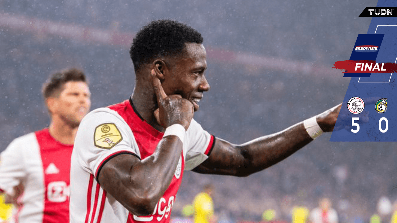 Ajax vence 5-0 al Fortuna con Edson Álvarez de titular