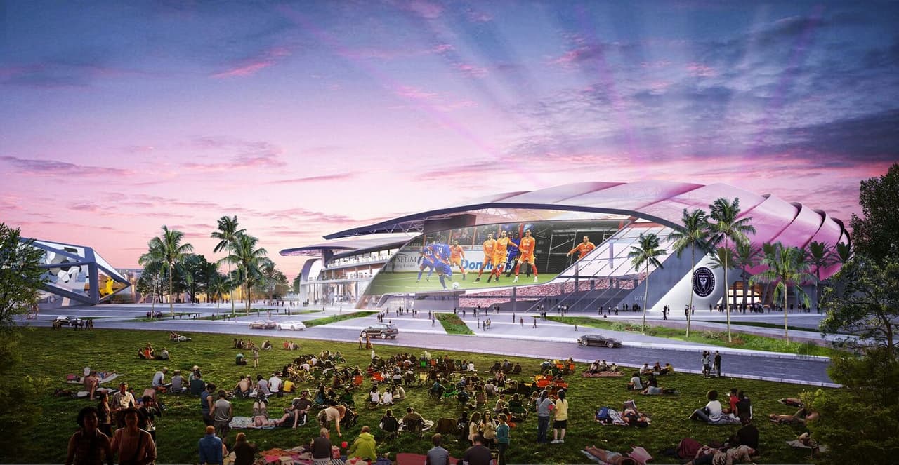 Inter Miami CF presentó su proyecto final para la construcción de su estadio en Miami Freedom Park.