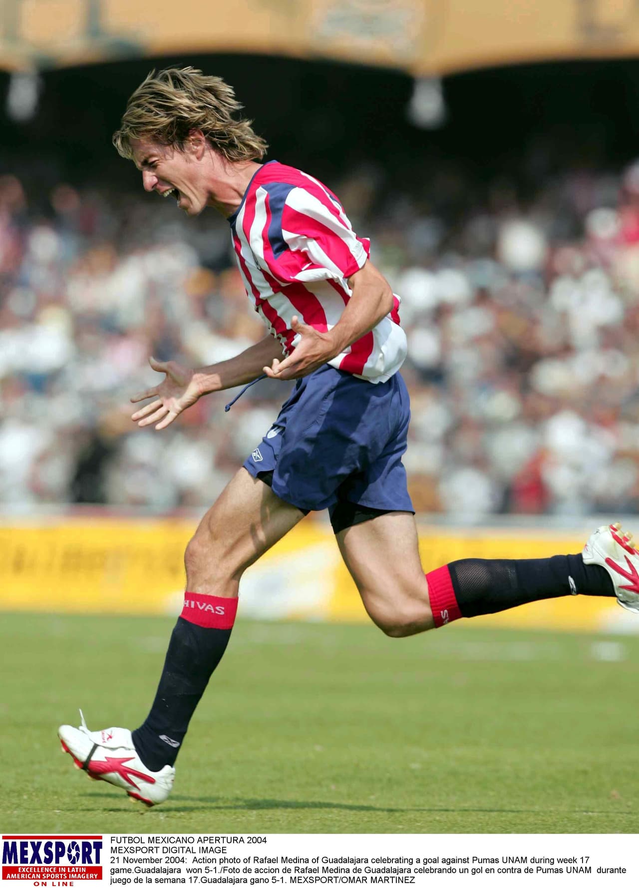 Pumas 1-5 Chivas. Torneo Apertura 2004, Liga MX