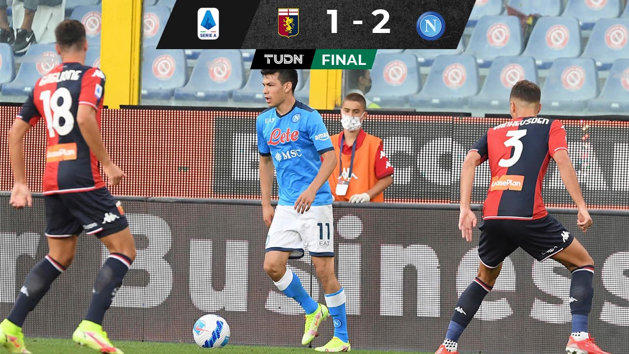 Con'Chucky', Napoli rescata un triunfo en su visita al Genoa