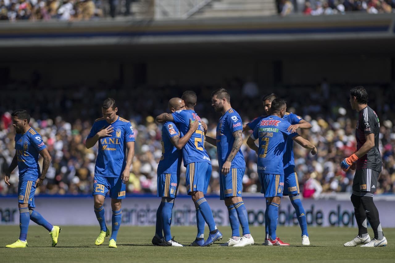 Al final del primer tiempo, Tigres tenía el resultado de igualdad como visitante que necesitaba para clasificar.