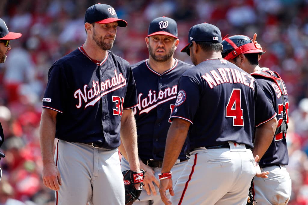 Scherzer (3-5) alcanzó doble dígito de ponchados por cuarta vez en 13 aperturas esta campaña y la número 86 en su carrera, la mayor cantidad entre los lanzadores activos y la séptima máxima en general.