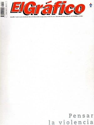 En blanco para apoyar la lucha contra la violencia en el fútbol argentino (2001).