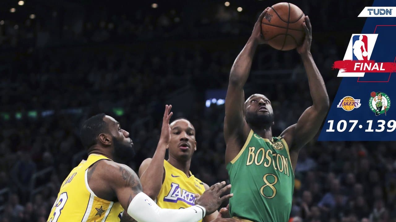 Al fin Kemba Walker vence a LeBron James y Boston derrota a Lakers