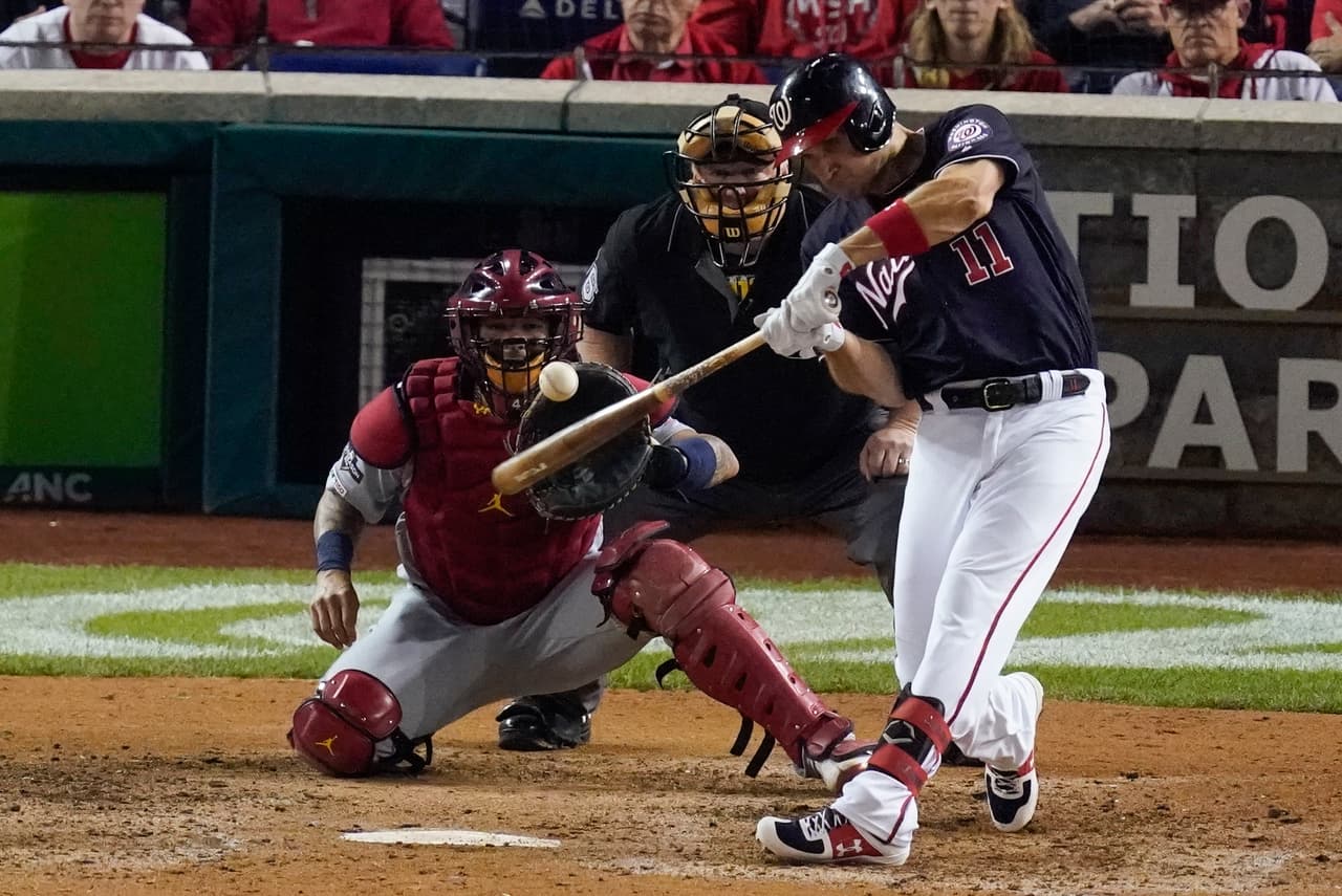 Los Nationals lucen dominantes y aplastan 8-1 a los Cardinals para enfilarse a la Serie Mundial.